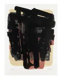 Lithographie 8 by Pierre Soulages, 1958, Lithographie en couleurs, sold Nov 2021