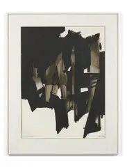 Lithographie 15 by Pierre Soulages, 1964, Lithographie en couleurs, sold Nov 2021