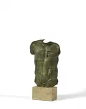 Persée by Igor Mitoraj, 1988, Bronze à patine verte et marbre, sold Nov 2021