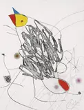Journal d'un graveur III by Joan Miró, 1975, Gravure au lavis, eau-forte et aquatinte en couleurs, sold Nov 2021