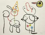 Ubu aux baléares - 1971 - une planche by Joan Miró, Lithographie en couleurs, sold Nov 2021