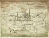 La vieille ville by Zao Wou-ki, 1953, Lithographie en 6 couleurs, sold Nov 2021