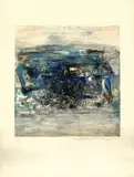 Gravure 153 by Zao Wou-ki, 1963, Eau-forte et aquatinte en 5 couleurs, sold Nov 2021