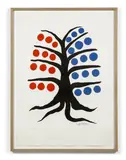 Arbre rouge et bleu by Alexander Calder, 1971, Lithographie en couleurs, sold Nov 2021