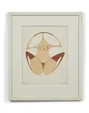 La Femme Grenouille by Philippe Hiquily, 1986, Gravure sur cuivre en couleurs, sold Nov 2021