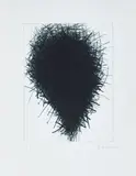Larme sombre by Arnulf Rainer, 1987, Eau forte en noir, sold Nov 2021