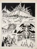 Philippe DRUILLET by Philippe Druillet, Traces de crayon. Petites salissures éparses concentrées sur les marges. Coin supérieur gauche abîmé., sold Nov 2021