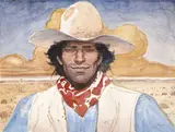Jean GIRAUD by Jean Giraud, Aquarelle et crayon de papier pour un portrait du héros éponyme. Signé «Gir» et daté «05». Parfait état., sold Nov 2021