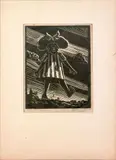 titled "Wash Girl by Samuel Joseph Brown, woodcut, sold Nov 2008