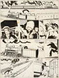 Hugo PRATT by Hugo Pratt, Encre de Chine et feutre sur papier pour la page 79 de cet album publié en 1979 aux éditions Casterman. Phylactères déco, sold Nov 2021