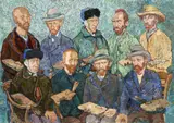 Gradimir SMUDJA by Gradimir Smudja, Gouache sur papier pour une illustration représentant différents autoportraits de Vincent van Gogh. Signé., sold Nov 2021