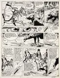 Benoît SOKAL by Benoît Sokal, Encre de Chine, grattage et crayon de papier pour la planche 5 de cet album publié en 1982 aux éditions Casterman. Signé, sold Nov 2021