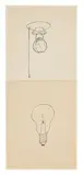 Tomi UNGERER by Tomi Ungerer, Encre de Chine sur papier fin pour deux dessins réalisés vers 1974. Signés., sold Nov 2021