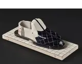 Chaussure - croissante, 1996 by Pume Bylex, Papier photographique, métal et bois, sold Nov 2021