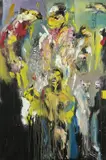 Sans titre, 2012 by Soly Cissé, Technique mixte sur toile, sold Nov 2021