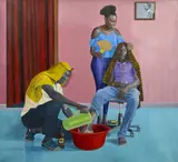 Here after, 2021 by Ocom Adonias, Huile sur toile, sold Nov 2021