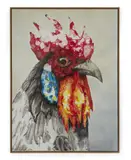 Coq en pâte by Ella & Pitr, 2017, Technique mixte sur toile, sold Nov 2021