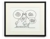 Sans titre by Philippe Geluck, Encre de Chine sur papier, sold Nov 2021