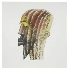 Sans titre by Jean-Paul Goude, 2021, Fonds sérigraphique et collage sur papier, sold Nov 2021
