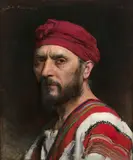 Portrait d'homme au turban by Jean Syndon-Faurie, Huile sur toile (Toile d'origine), sold Jun 2020