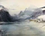 9.4.86 by Zao Wou-ki, 1986, Huile sur toile, sold Jul 2020