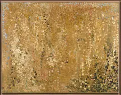 PEUPLIERS JAUNES (LES MADERES) by Olivier Debré, 1959, Huile sur toile, sold Jul 2020
