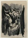 COMPOSITION by Nicolas de Staël, 1945, Fusain sur papier, sold Jul 2020