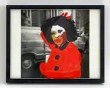 New York City street by Ross Brodar, Paint over photograph, sold Feb 2024