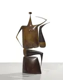 MIMI PATTE EN L'AIR by Philippe Hiquily, 1987, Bronze patiné, sold Jul 2020