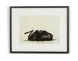 Effondrement des lignes indéterminées by Bernar Venet, 2004, Lithographie en noir, sold Jul 2020