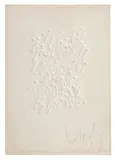 Sans titre by Günther Uecker, 1962, Gauffrage sur papier, sold Jul 2020