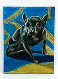 Untitled by Phil Demise Smith, Acrylic dog, sold Feb 2024