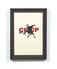 CCCP by Banksy, 2003, Sérigraphie sur papier, sold Feb 2020