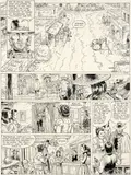 Yves SWOLFS by Yves Swolfs, Encre de Chine, grattage et crayon de papier pour la planche 27 de cet album publié en 1991 aux éditions Alpen Publisher, sold Jun 2020