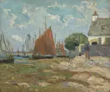 Marée basse, île Tudy, Finistère by Maxime Maufra, Huile sur toile, sold Jul 2020