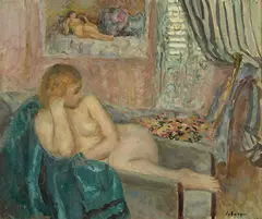 Nu au fauteuil (Marinette) by Henri Lebasque, circa 1920, Huile sur toile, sold Jul 2020