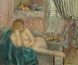 Nu au fauteuil (Marinette) by Henri Lebasque, circa 1920, Huile sur toile, sold Jul 2020