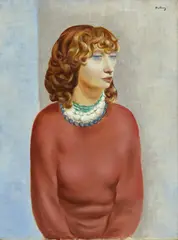 Portrait by Moïse Kisling, 1933, Huile sur toile, sold Jul 2020