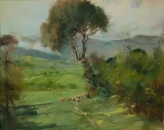 Paesaggio con gregge by Giuseppe Casciaro, sold Oct 2026