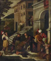 Il ritorno del figliol prodigo by Pittore Bassanesco, sold Oct 2026