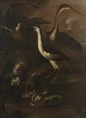 Aironi e altri volatili presso uno stagno by Giovanni Detto Il Crivellino Crivelli, sold Oct 2026