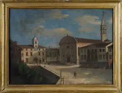 La piazza e la Torre dei pretori a Oderzo by Federico Moja, sold Oct 2026
