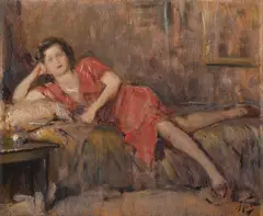 Figura femminile sdraiata by Attilio Toro, sold Oct 2026