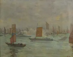 Nel porto di Shanghai by Filiberto Minozzi, sold Oct 2026