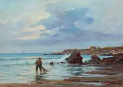 Sulla spiaggia by Renuccio Renucci, sold Oct 2026