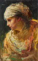 Profilo femminile by Vincenzo Volpe, sold Oct 2026