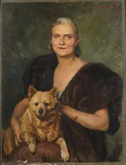 Ritratto di gentildonna con cane by Constantin Font, sold Oct 2026