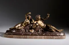 Bacco e Arianna by Da un modello di Jean-jacques Pradier, sculpture, sold Oct 2026