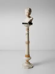 Busto di fanciullo, su colonna by Umberto Stiaccini, sculpture, sold Oct 2026