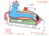 Disegnata meccanica del computer by Mattia Moreni, sold Sep 2018